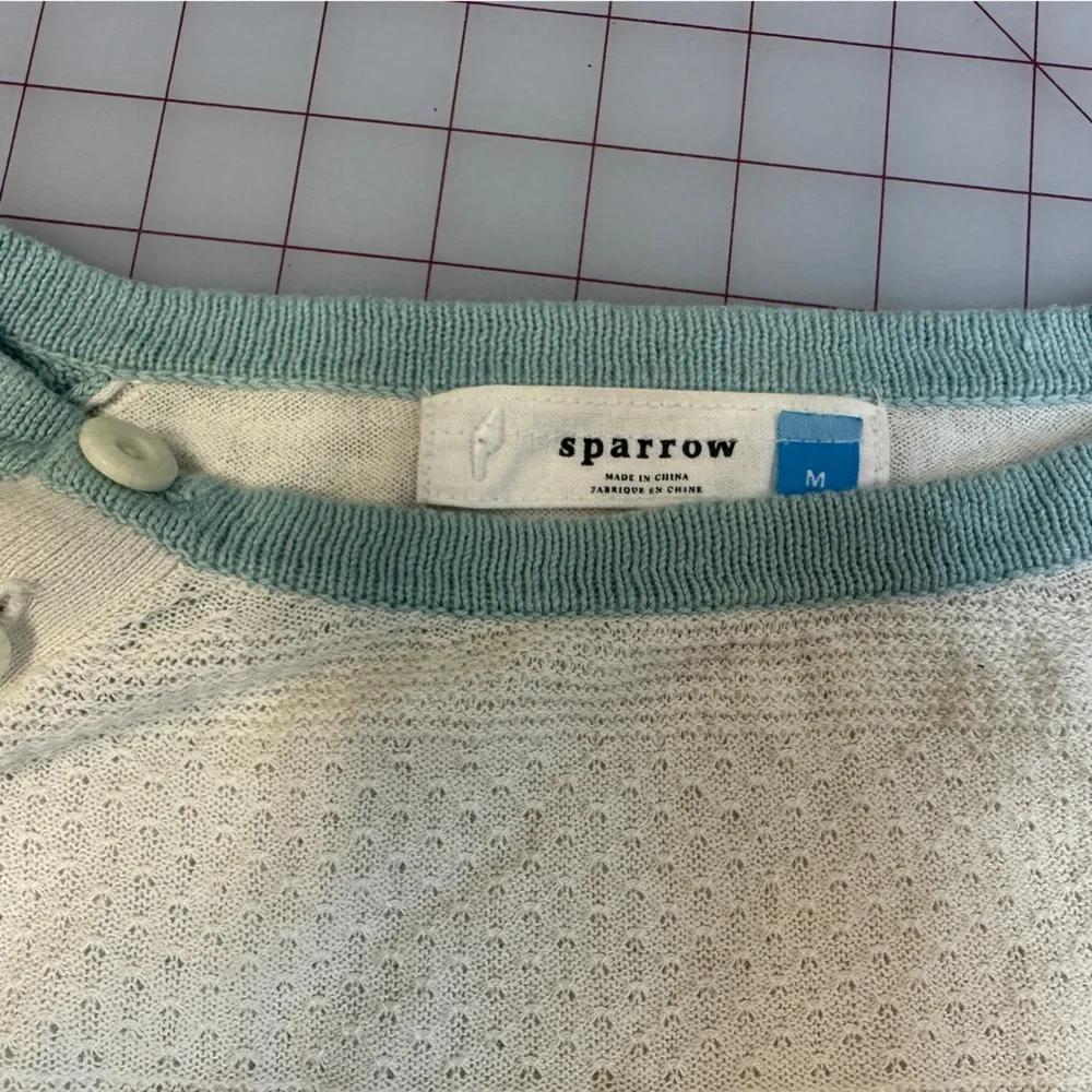 Cream and Aquarium Sweater - Picture 5 of 5